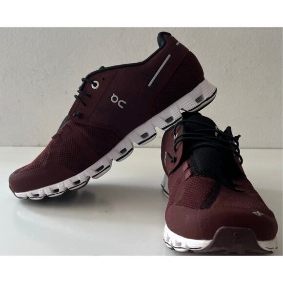 On Cloud Tec Athletic Running Sneakers 19.99196 Ox Shadow Maroon Size M8 Unused - Picture 7 of 10